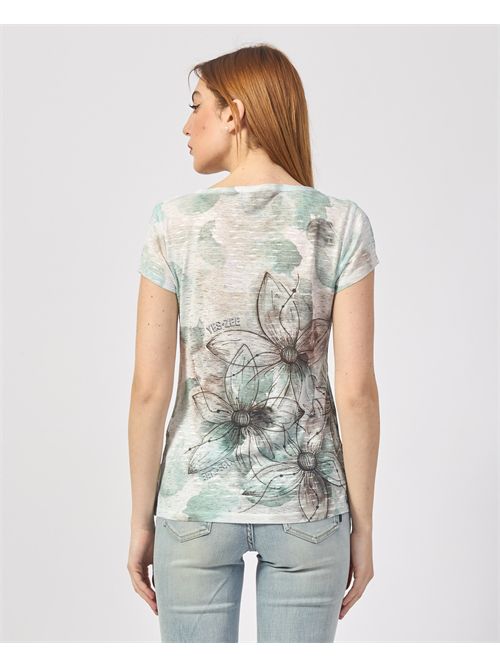 T-shirt girocollo Yes Zee con stampa sublimatica YES ZEE | T236-Y3022909